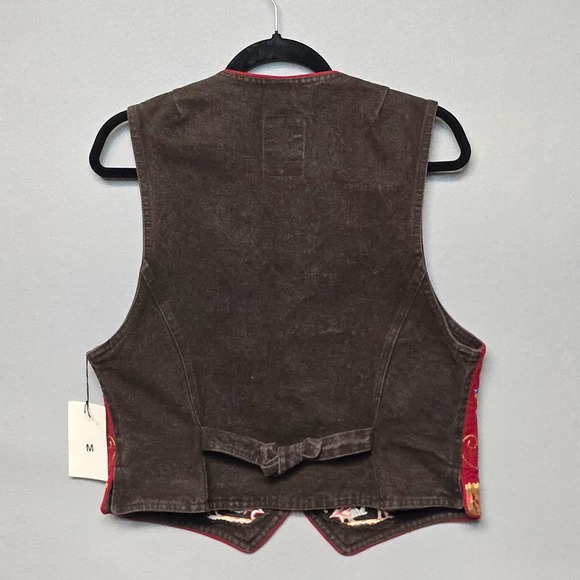 Vintage Hairston Roberson Ropa Vest Womens Medium Embroidered Western Boho Rodeo - Picture 2 of 8